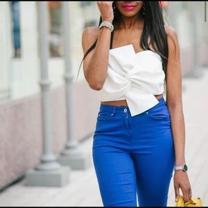 Chicwish bow crop top